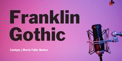 Franklin Gothic Font Poster 1